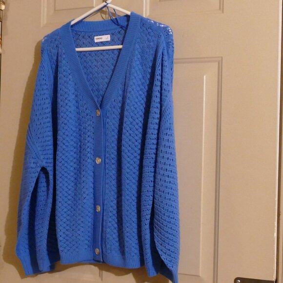 Plus Size Sonoma Goods For Life Button-Front Crochet Cardigan - Picture 5 of 11